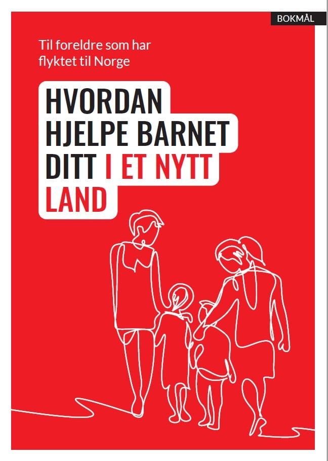 Forsiden av hefte til foreldre som har flyktet til Norge