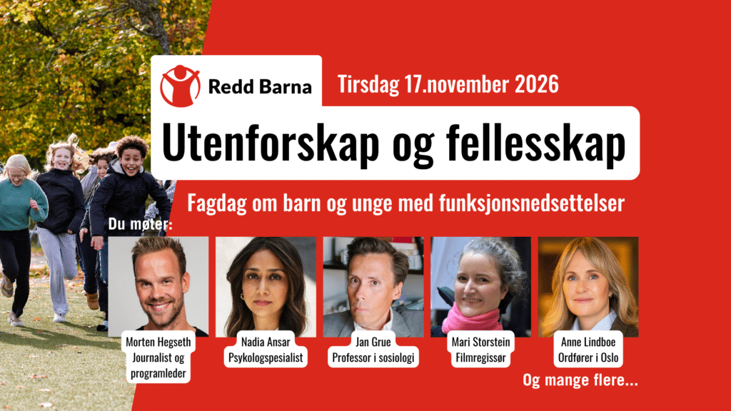 Banner med bilde av Morten Hegseth, Nadia Ansar, Jan Grue, Mari Storstein og Anne Lindboe