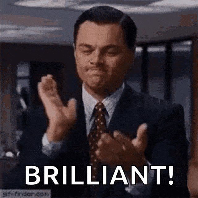 GIF som viser Leonardo DiCaprio som klapper