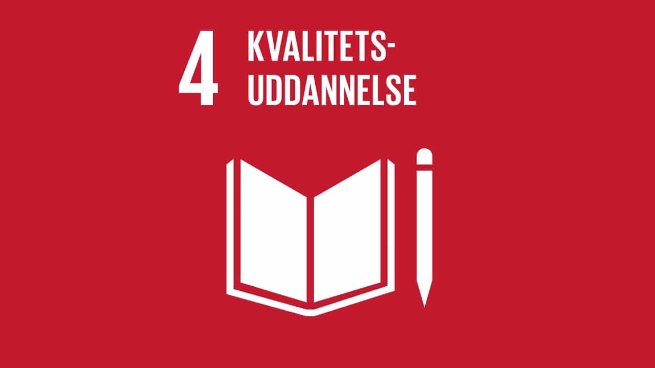 Symbol som illustrerer FNs bærekraftmål nr 4 for god utdanning