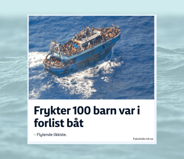 Frykter 100 barn druknet i båtforlis i Middelhavet