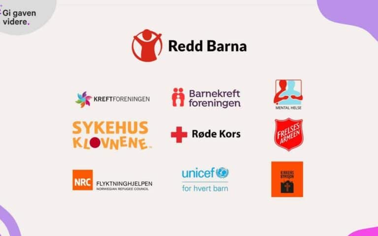 mottakerlogoer Gi gaven videre