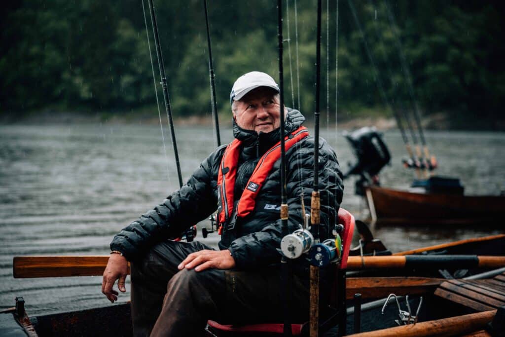 Bjarne Brøndbo i båt