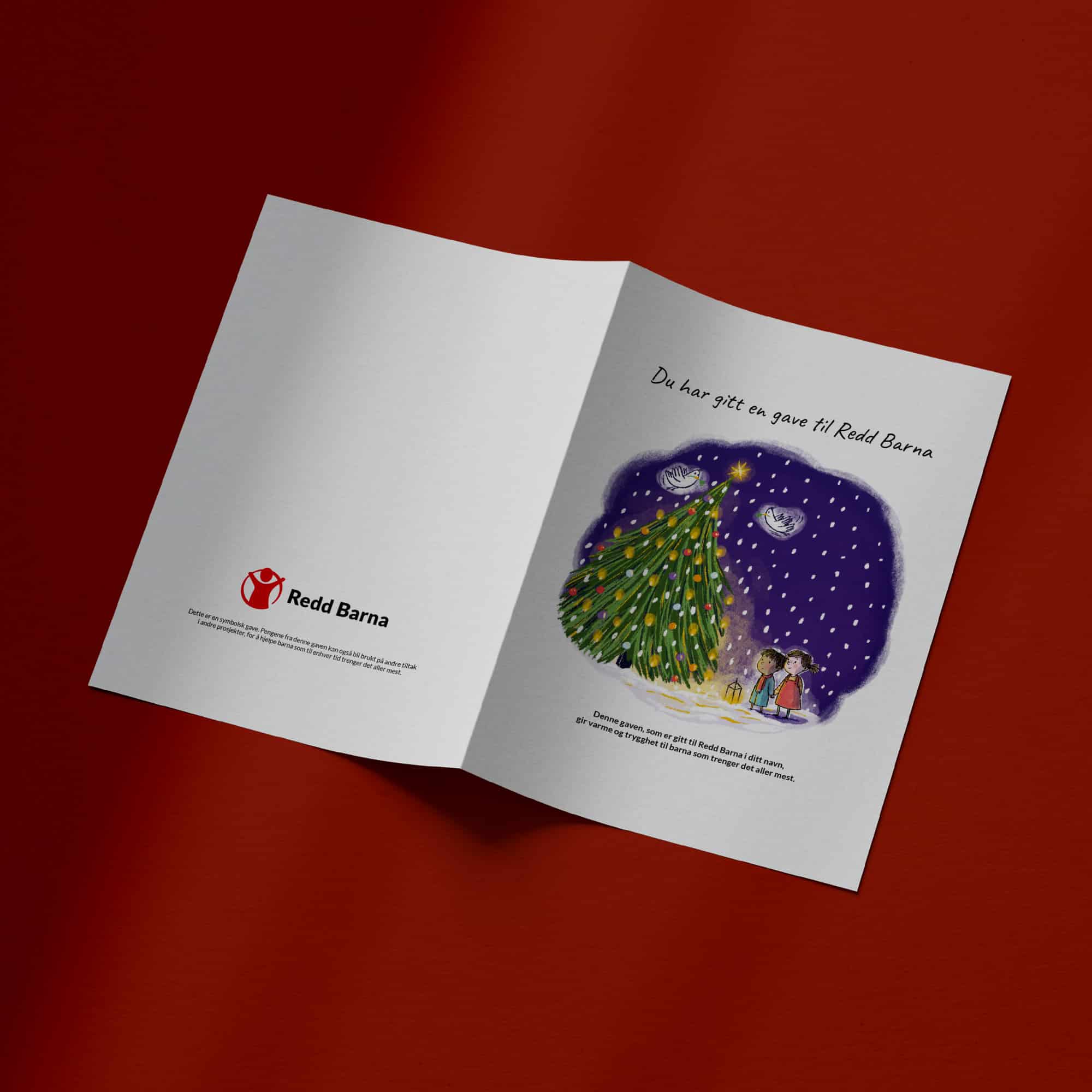 PDF_Jul_2024 Illustrasjonsbilde av selv-printet julekort