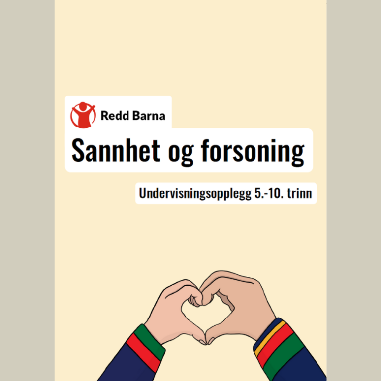 Forsiden av PDF-materiell med undervisningsopplegg om sannhet og forsoning